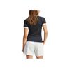 adidas Womens 3-Stripes Slim Raglan T-Shirt Black Melange Women Streetwear IU2429