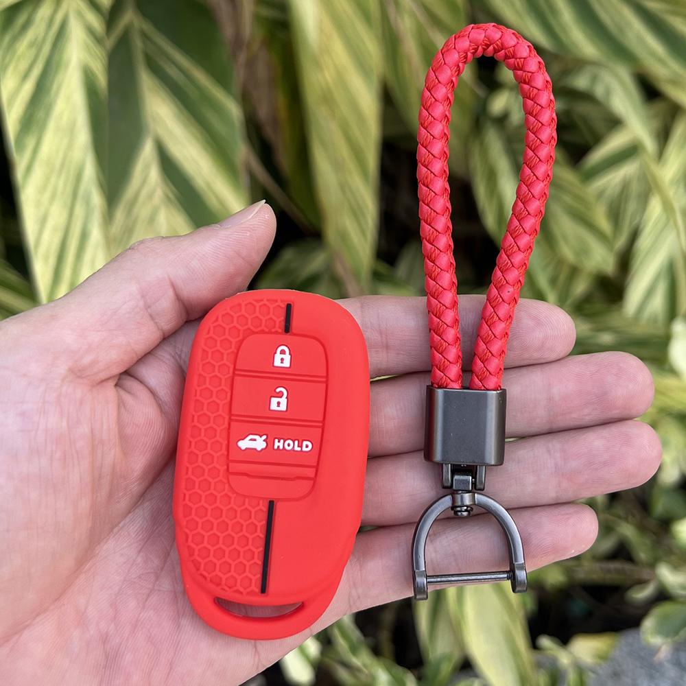 Silicone Car Key Case Soft Remote Cover Protector for HONDA CIVIC 11th Gen VE-1 Accord 2021 2022 Accord Vezel Pilot Freed CRV