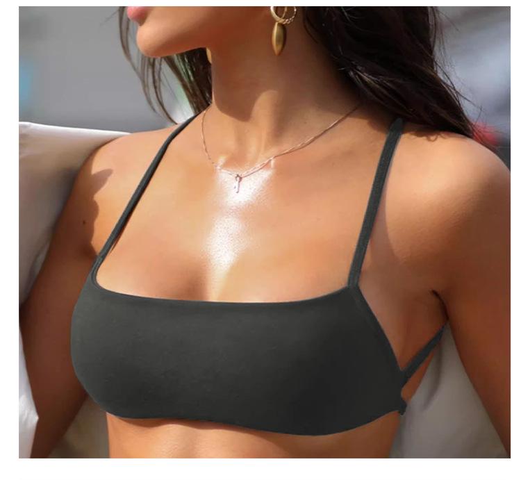 Women's Fitness Sports Bra with Chest Pad - Stylish Back, Supportive for Yoga & Running