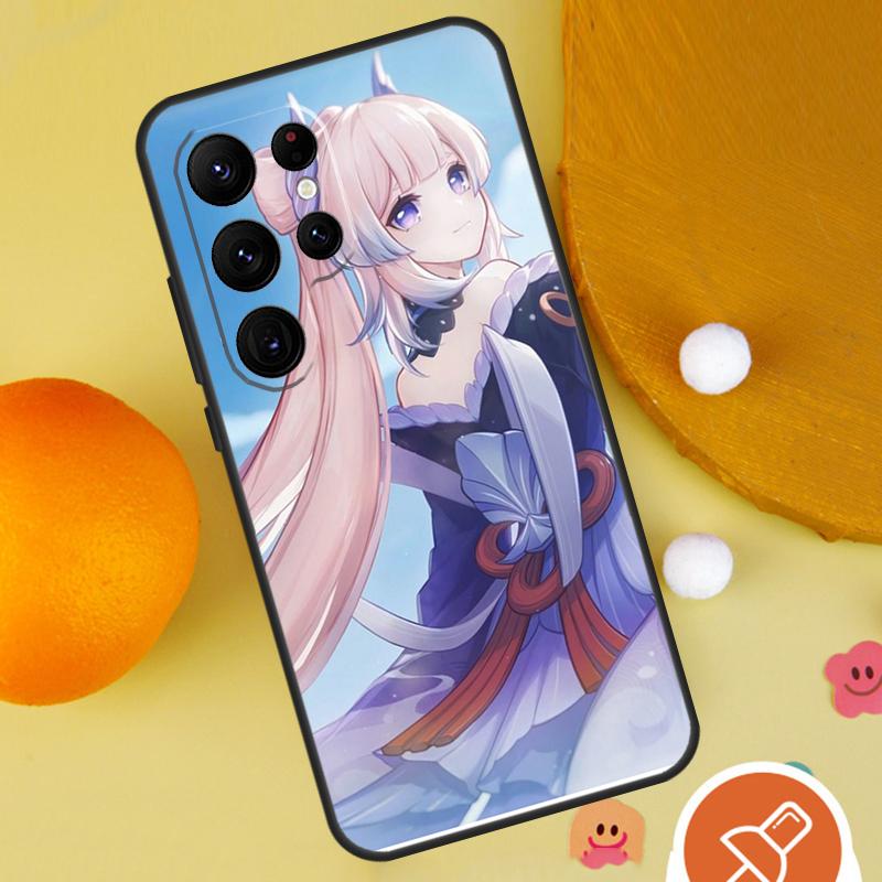 Sangonomiya Kokomi Genshin Impact Phone Case For Samsung Galaxy S25 Ultra S24 S23 S22 S21 Ultra S9 S10 Plus S20 FE Funda Cover