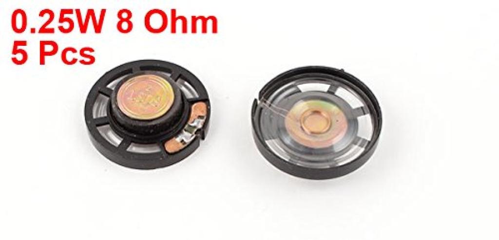 uxcell Magnetic Speaker 8ohm Internal Magnet Speaker 29mm 0.25W