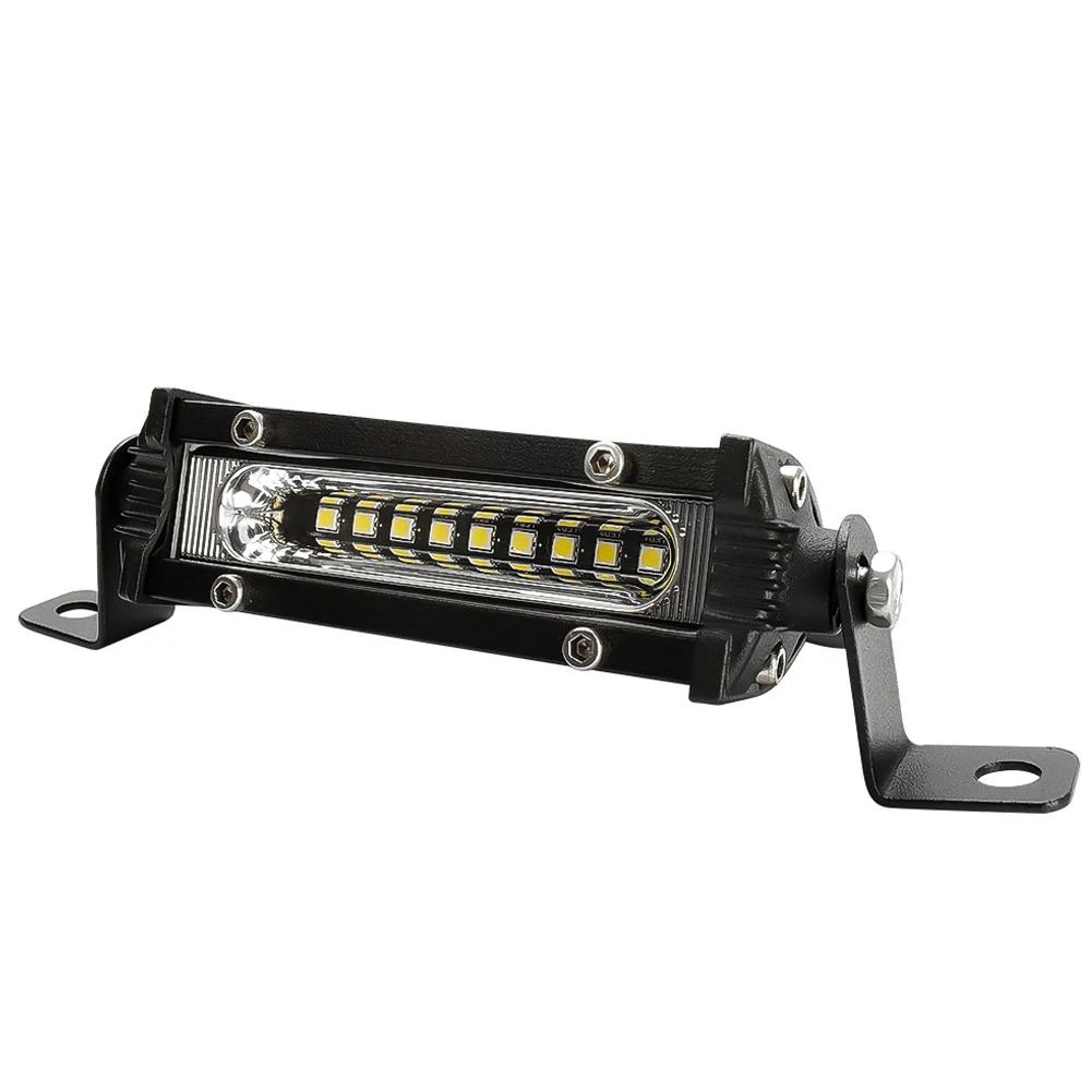 Car Mini LED Work Bar 9led Slim Work Driving Fog Lamp for Moto SUV Offroad UTV 4x4 Truck Backup Reverse Spotlight чёрный