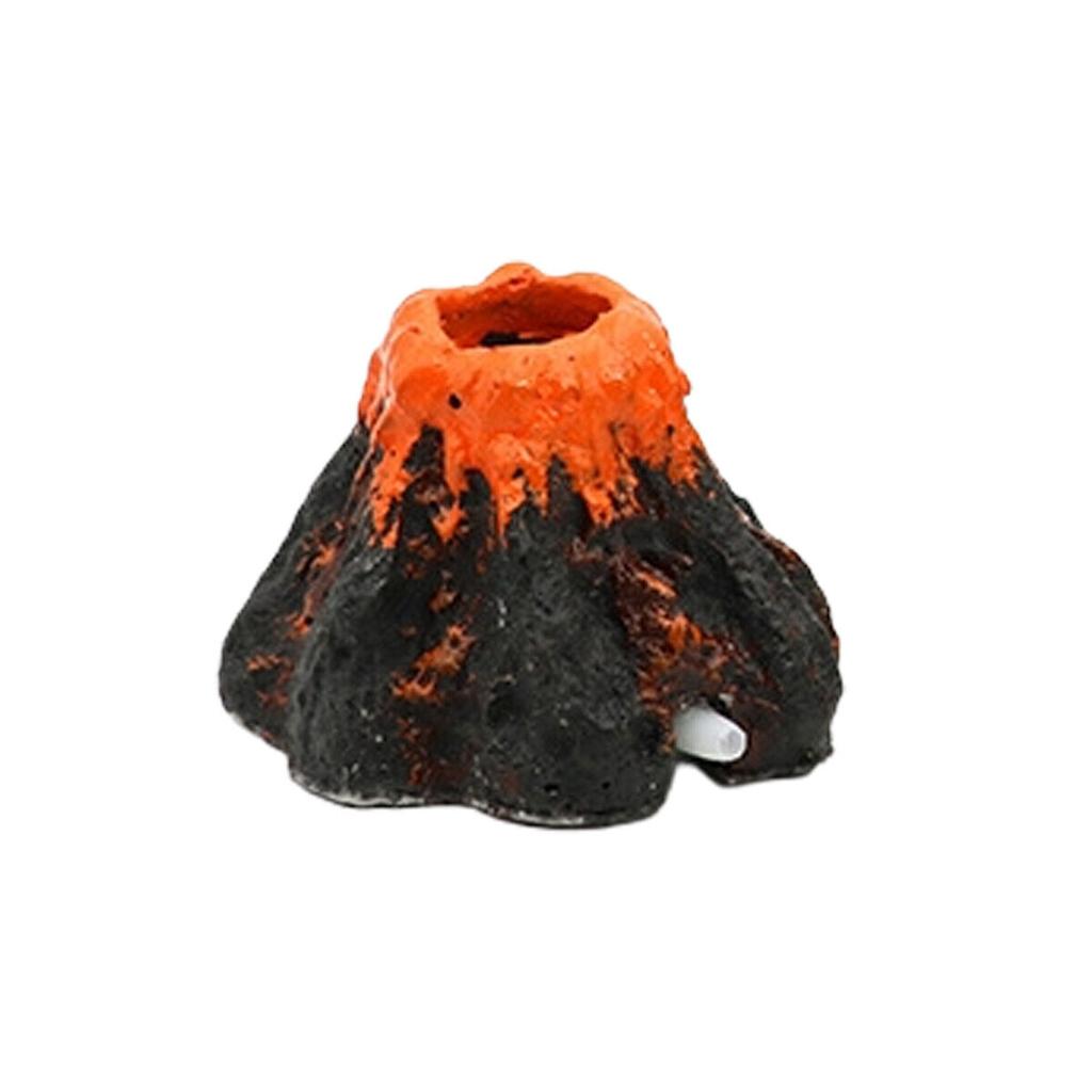 Aquarium Burning Mountain Shape Air Bubble Stone Oxygen Pump Bubble Fish Tank Ornament Decor