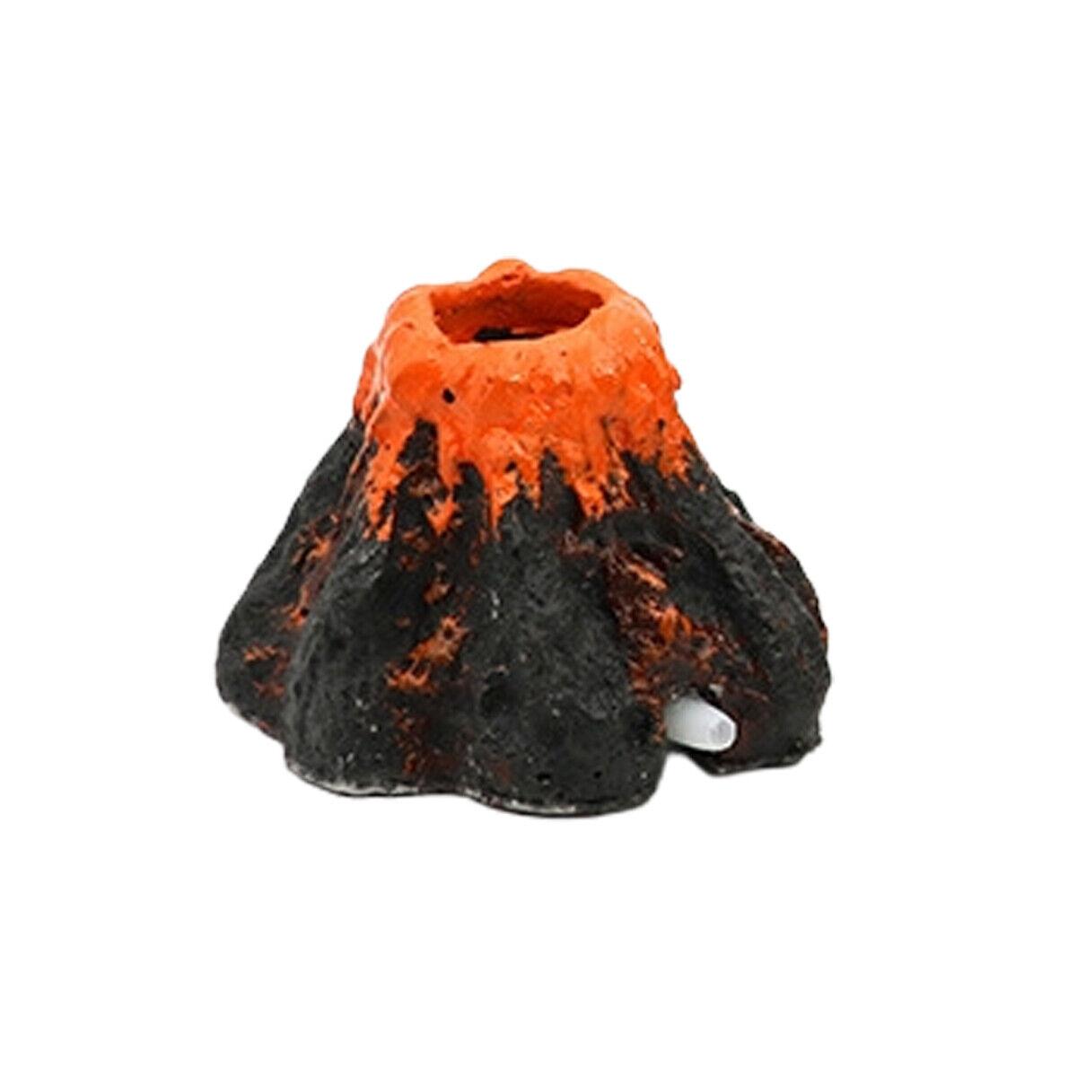Aquarium Burning Mountain Shape Air Bubble Stone Oxygen Pump Bubble Fish Tank Ornament Decor