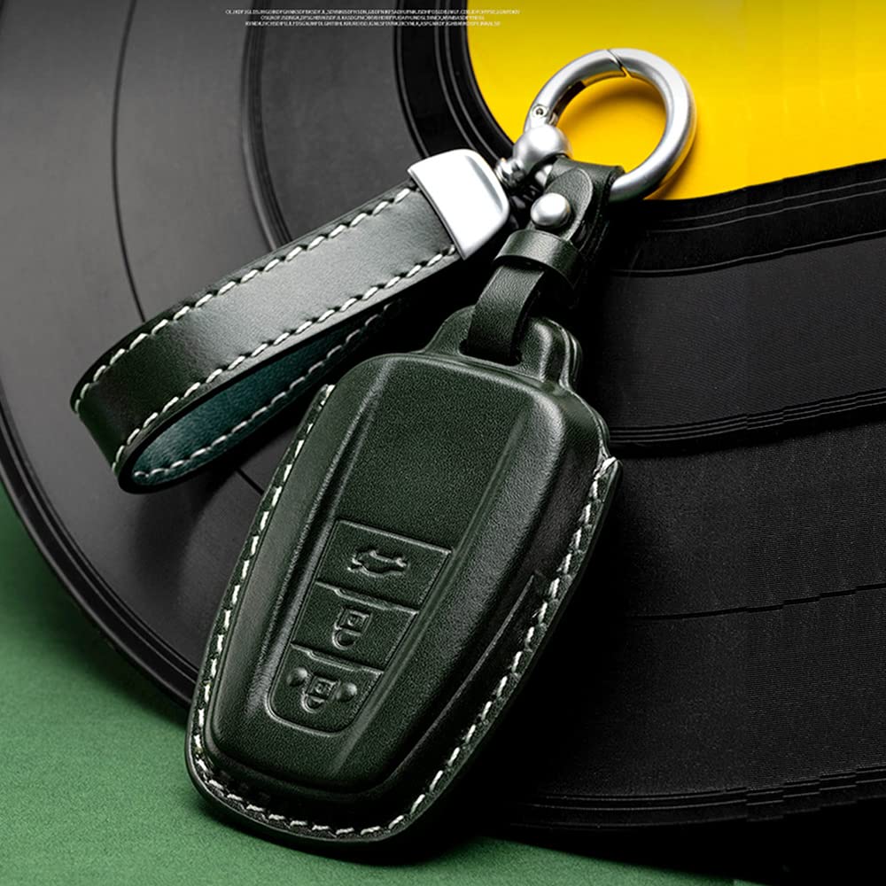 Compatible Toyota Smart Key Case, Genuine Leather Key Case, Zinc Alloy, Specially Designed to