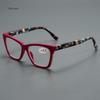 Fashion Women Reading Glasses Anti Blue Light Cat Eye Ladies High Quality Computer Presbyopic Eyeglasses +1.0 +4.0 Gafas Hombre
