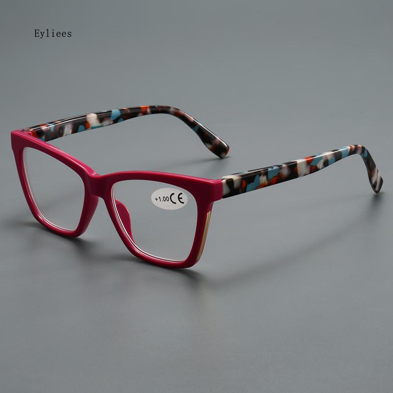 Fashion Women Reading Glasses Anti Blue Light Cat Eye Ladies High Quality Computer Presbyopic Eyeglasses +1.0 +4.0 Gafas Hombre