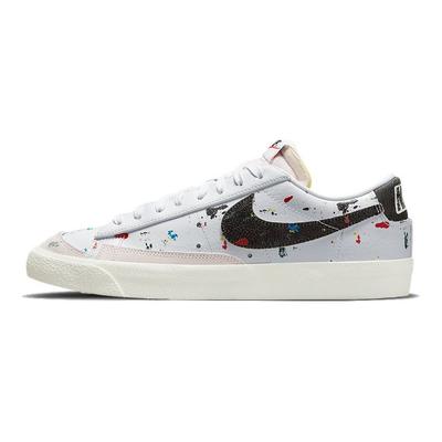 Blazer Low 77 Paint Splatter Erkek Spor Ayakkabı Beyaz Yelken Siyah DJ1517-100