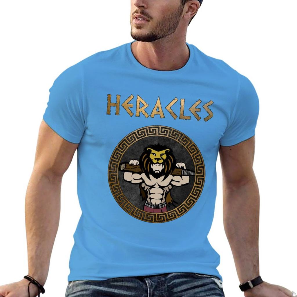 New Heracles Ancient Greek God and Hero Son of Zeus T-Shirt korean fashion plus size tops black t-shirts for men