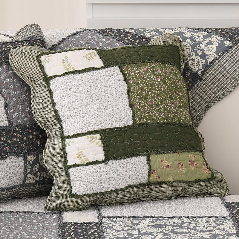 2pcs Cotton Quilted Backrest Cover Soft and Skin Friendly Sofa Cushion Cover Modern and Simple Breathable Backrest Without Core