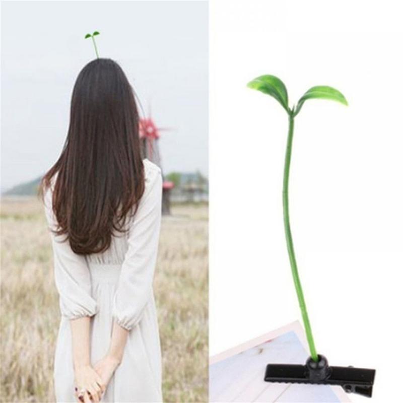 5ks Funny Plant Hairpin Flower Butterfly Sprout Sponky do vlasů pro děti, dívky, ženy