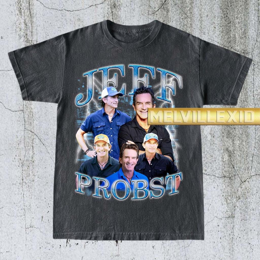 Vintage Jeff Probst Shirt, Survivor Fan Tee, Reality TV Shirt, Comfortable T-shirt, Unisex Gift, TV Show Apparel, Unisex T-Shirt MV64