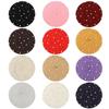 Women Girls Casual Elegant Warm Painter Hats Pearl Wool French Cap Beret Hat