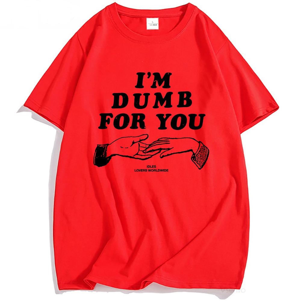 

Я ДУРАК ИЗ-ЗА ТЕБЯ ФУТБОЛКА IDLES Панк Группа Футболки Унисекс Хип-Хоп Уличная Одежда Летний Хлопок Повседневная Мужская Футболка Графические Футболки XXL