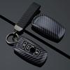 Housse de boîtier de clé de voiture en fibre de carbone ABS pour BMW Série 1 3 5 7 X1 X3 X4 X5 F10 F15 F16 F20 F30 F18 F25 M3 M4 Accessoires Porte-clés