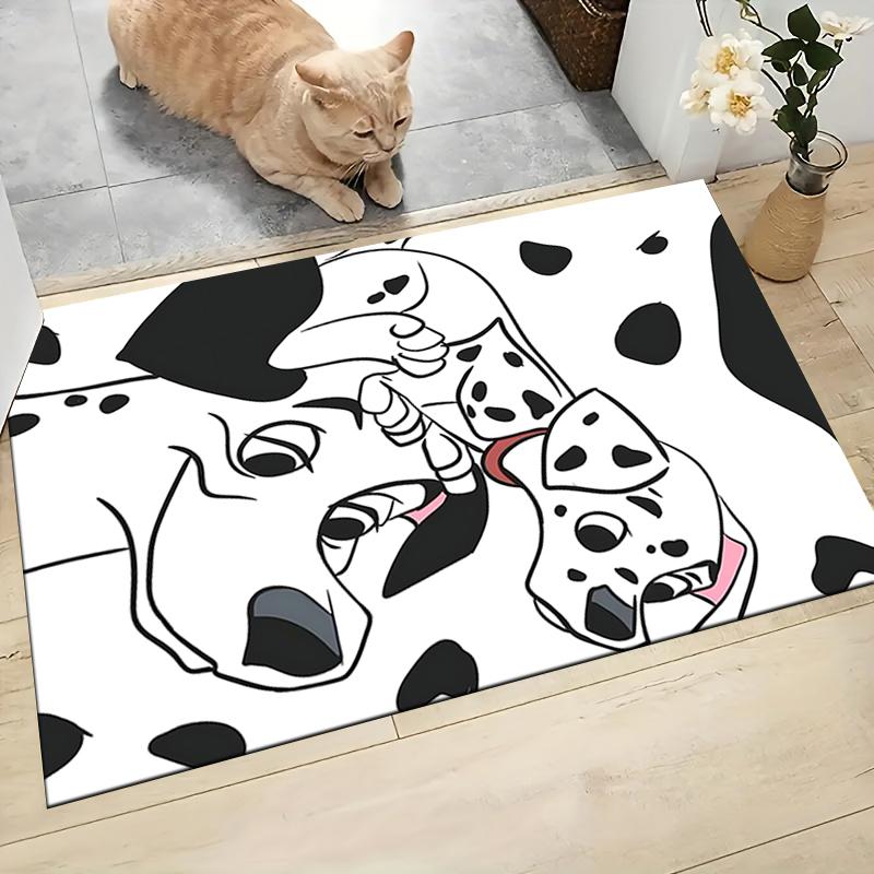 Dalmatian Dogs Art Carpet Rug Soft Washable Anti Slip Home Living Room Sofa Mats Personalized Christmas Rug