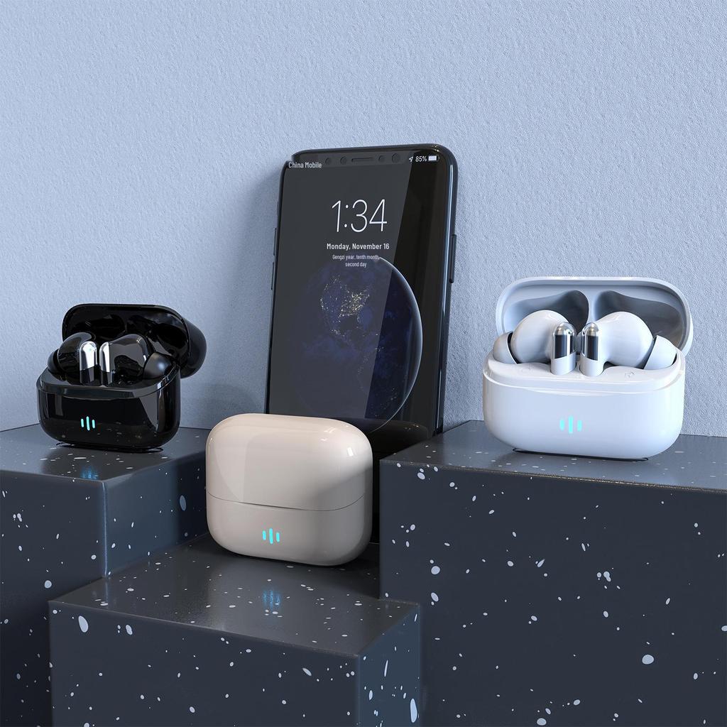 In-Ear Bluetooth Earphones with ENC Noise Reduction, Dual Mic, Waterproof Design, and Long Battery Life