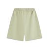 Li Ning Sports Lifestyle Series Solid Color Mid Waist Versatile Breathable Straight Leg Sports Shorts Men Shorts Shuttle-Leaf-Green AKSV169-3