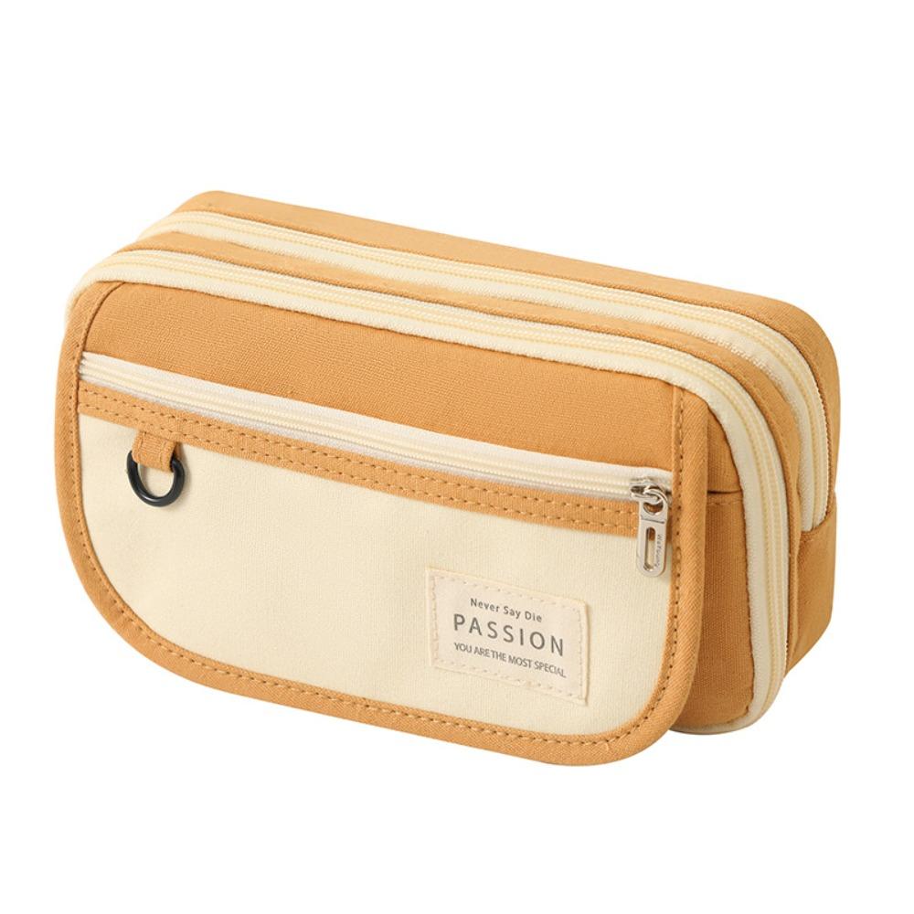 Korean Style Pen Bag Simple Design Flap School Bag New Pencil Case  Student Use School Supplies