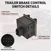 Trailer Brake Control Switch Compatible With 2007-2014 Cadillac Escalade Chevy Avalanche Silverado 1500 2500 3500 Suburban Tahoe GMC Sierra Yukon XL