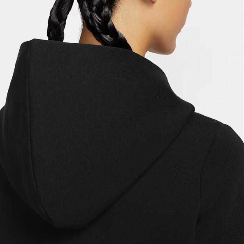 Nike Sportswear Phoenix Fleece Logo Embroidered Short Slim Fit Hooded Long Sleeve Sweatshirt Women sweatshirt IM7495-010