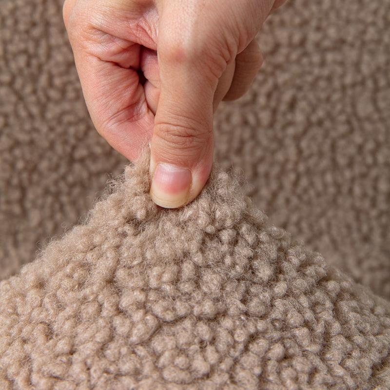 Teddy Fleece Thickened Chair Cover Universal Fitting High Chair Cover Stool Cover for Home Use