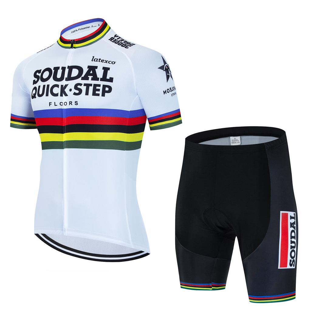 Heren Wielerkleding Set Quick Step Kleding 2026 Fietsen Kleding Zomer Fiets Jersey Fietsjas Man Lente Korte Broek Koersbroek