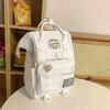 Schoolbag1011 New Fashion Large Capacity Multifunctional Wear-resistant Waterproof Clip Handbag Women's Shoulder Back Mommy Bag