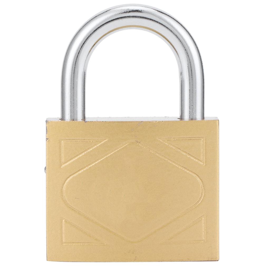 Household Outdoor Padlock with 3 Keys MediumThick Brass Iron Padlock for Door Cabinet(40mm )