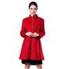 Anlom Women's Wool Blend Mid-Length Coat