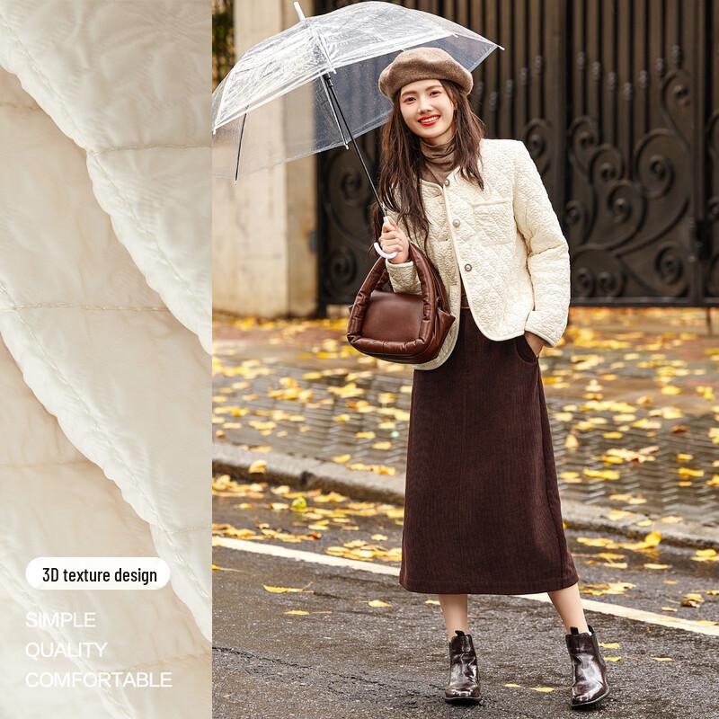 Women's Winter Round Neck Padded Short Coat