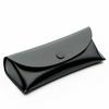 Black PU Leather Pressure-Resistant Sunglasses Case with Logo Printing