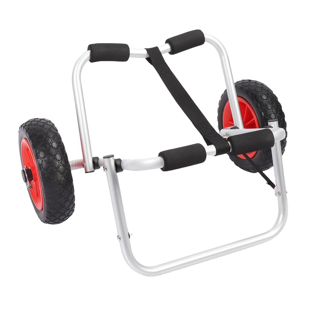 Kayak Cart Trolley with 10 Inch Solid Airless Tires Wheels Folding Universal Boat Dolly Canoe Transport Carrier for