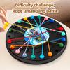 Twisted Rope Puzzle Brain Teaser Game, Iq Knots Untangling Challenge & Lacing Learning Toy Board Game Gift For Kids Adults