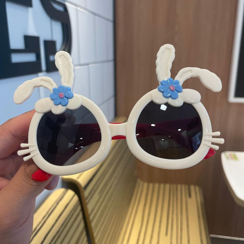Bunny Children'S Sunglasses Baby Cute Sunglasses Uv Protection Cartoon Super Cute Bow Glasses Women