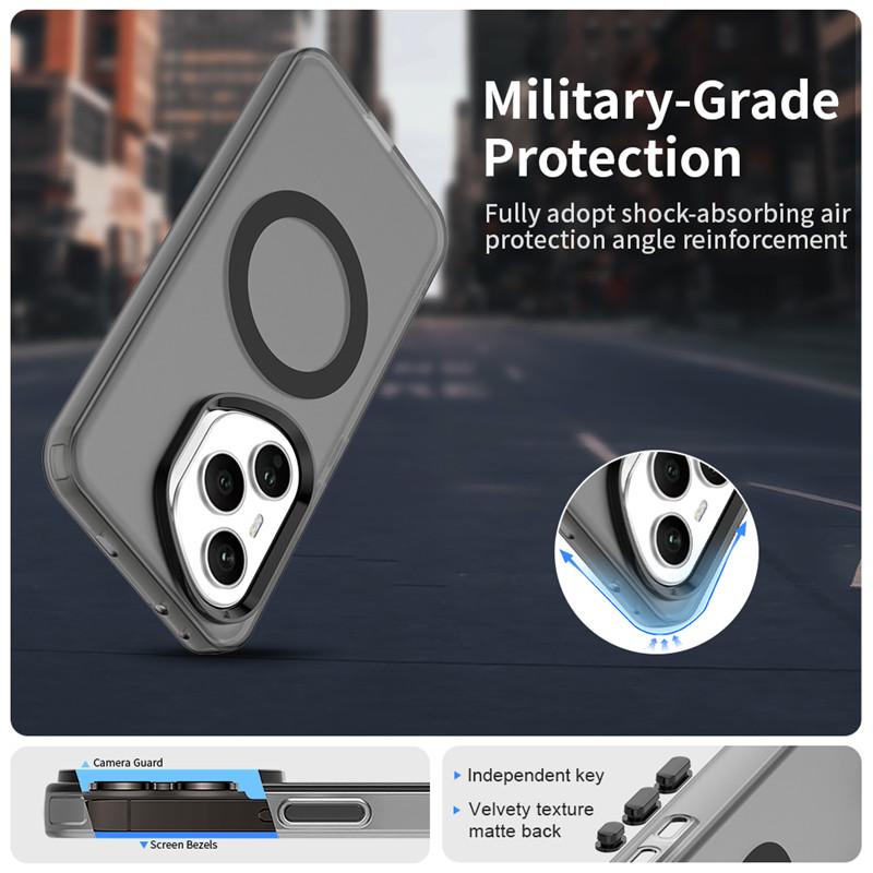Magnetický kryt pro Honor 400 Pro Global Magsafe Bezdrátové nabíjení Kryt Honor 400 Pro Global Matný TPU Kryt na telefon Honor 400 Pro