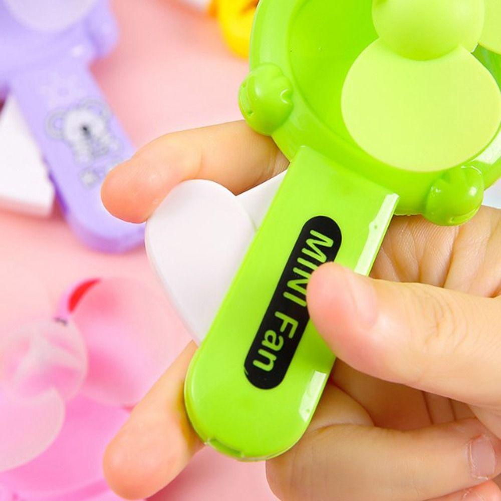 5 Stück tragbarer Sommer-Handdruck-Fächer Mini-Geschenkfächer Hohe Qualität Geburtstagsgeschenke Fächer Kinder Erwachsene