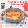 Silicone air fryer special tray food safety reusable square barbecue mat baking tray oven baking mold plate suitable for kitchen