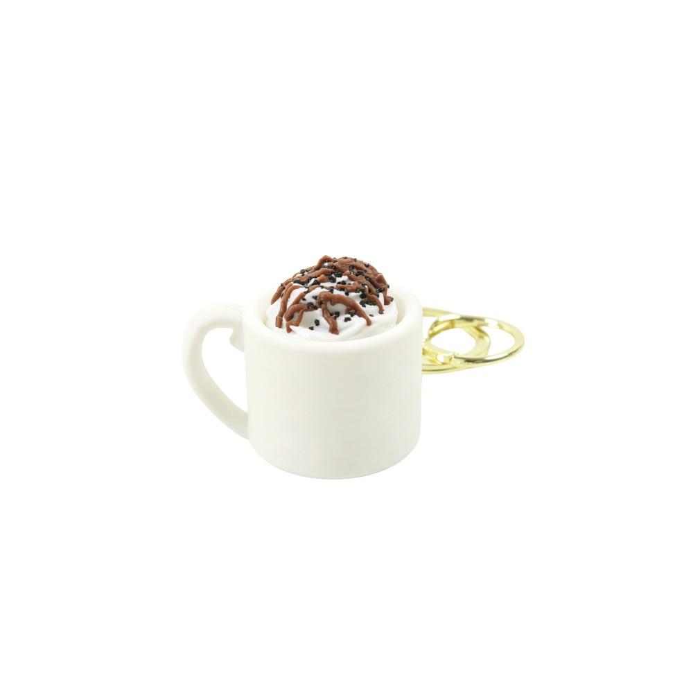 Coffee Cup Artificial Sundae Mug Clicker Mini Cup Fidget Pendant  Daily Pocket Key Accessory