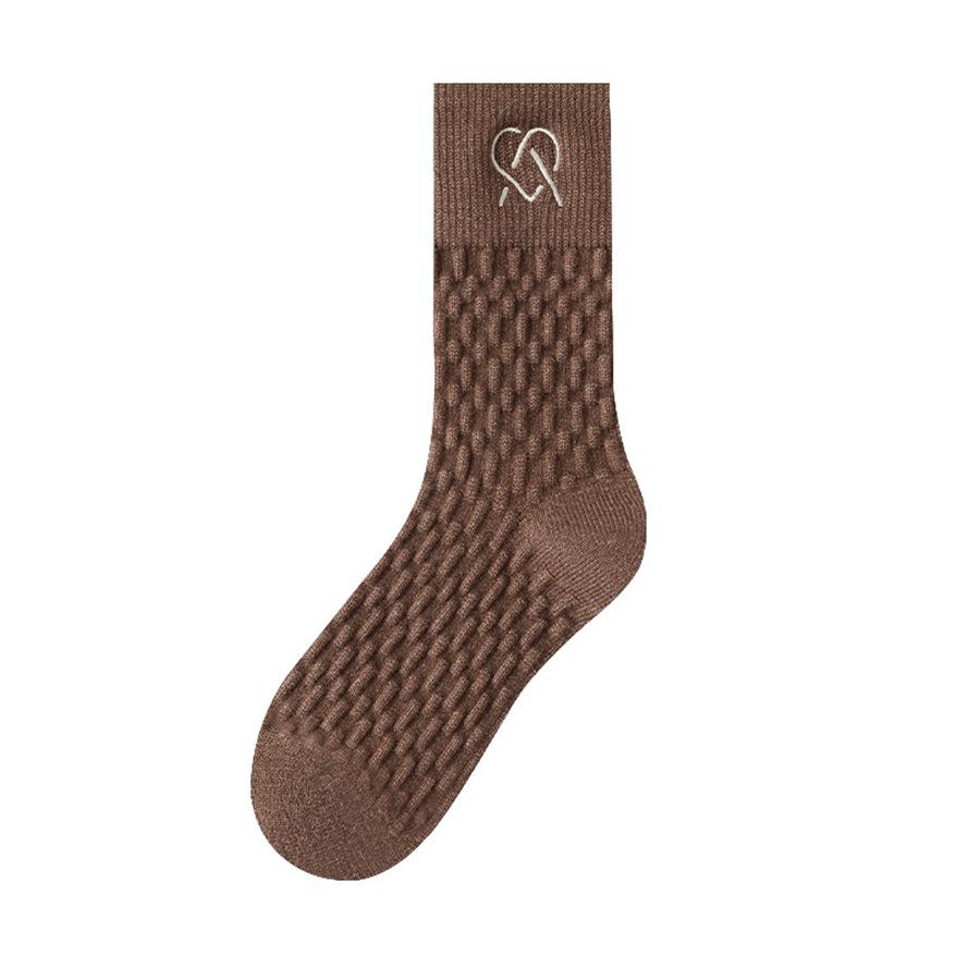 Chaussettes d'hiver chaudes pour femmes 10-1 - Anti-gel respirantes douces beige et noir, Chaussettes longues sans couture pour femmes, Chaussettes moyennes pour femmes, Chaussettes pour le jour de Noël