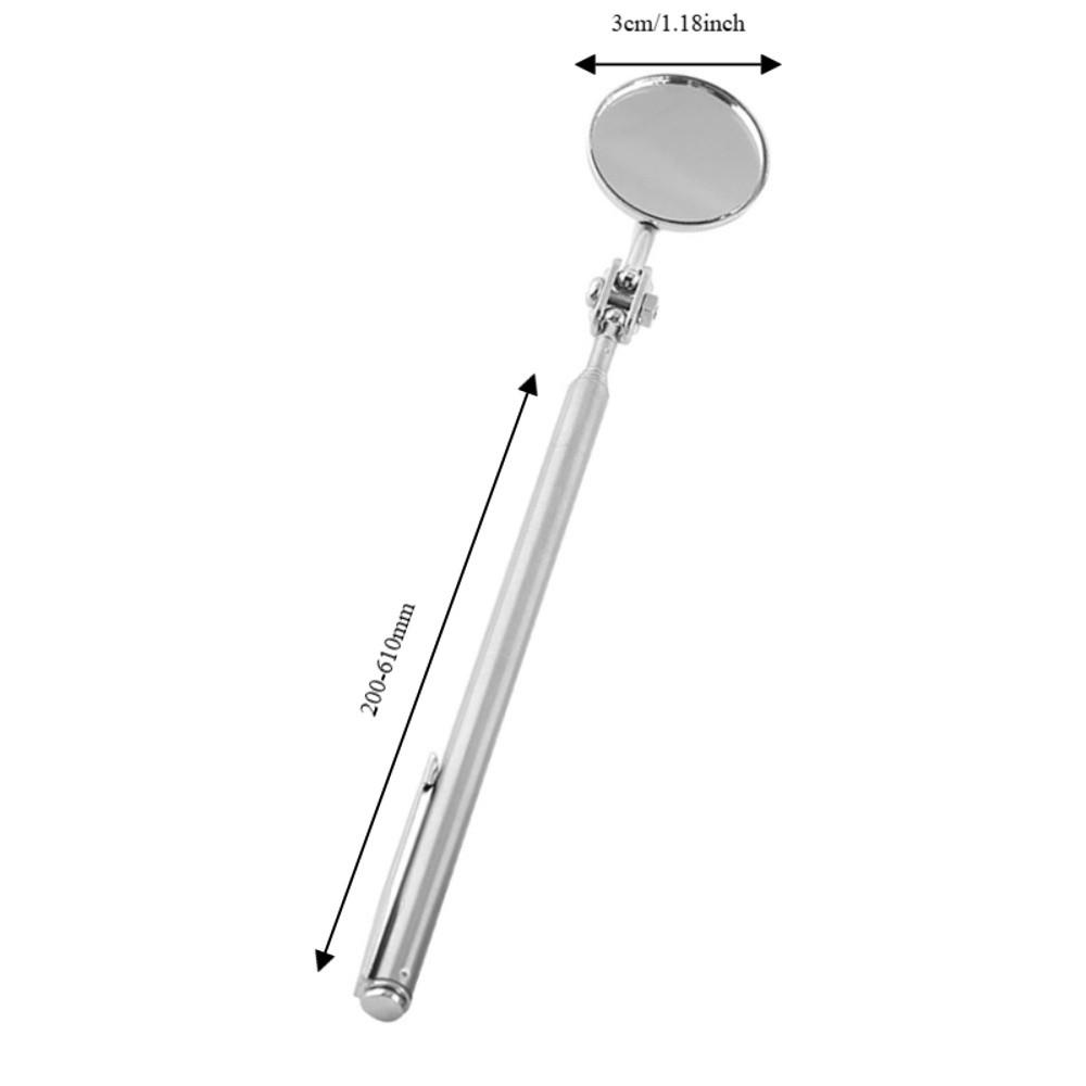 Swivel Head Telescopic Inspection Mirror Round Lens Inspection Mirror  Undercarriage Inspection