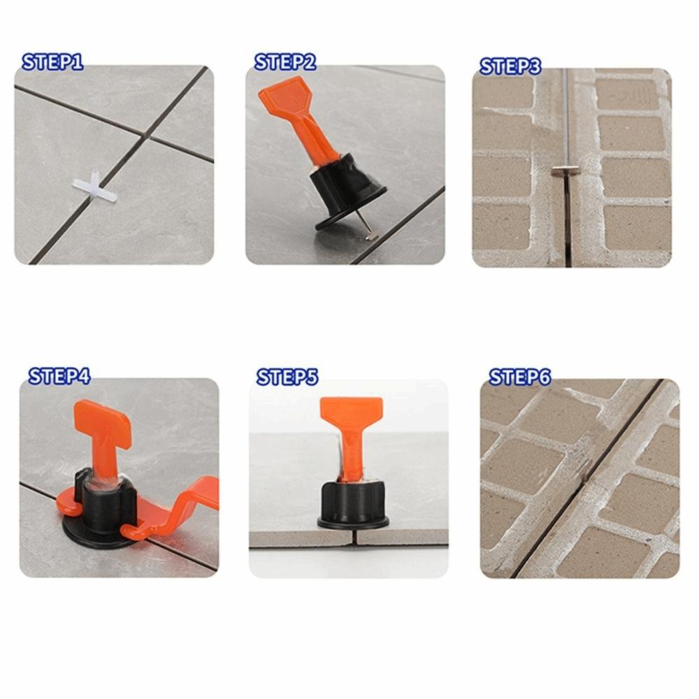 50pcs Floor Tile Leveling Tile Laying Clips Porcelain Ceramic Leveler Kit  Tile Laying