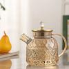 New Champagne Color Glass Cool Kettle Stainless Steel Lid High Borosilicate Glass Juice Pot Large Capacity Household Lanling Pot