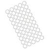 50Pcs Key Ring Stainless Steel AntiRust MultiPurpose 30mm Keychain for Pendant Gift
