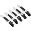 5 Pcs Professional Styling Hairpins NonSlip Plain Hair Sectioning Clips Hair Cutting Clips(Black White )