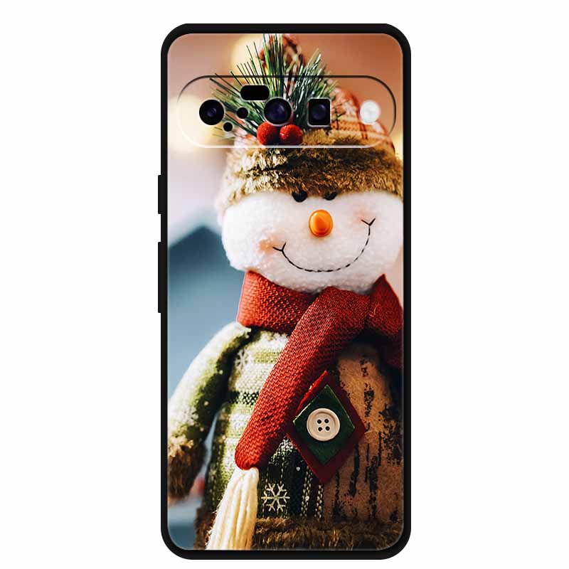 Christmas Phone Cases For Google Pixel 10 Case Silicone Soft Black Cover Christmas Tree for Pixel 10 Pro / 10 Pro XL Back Cover