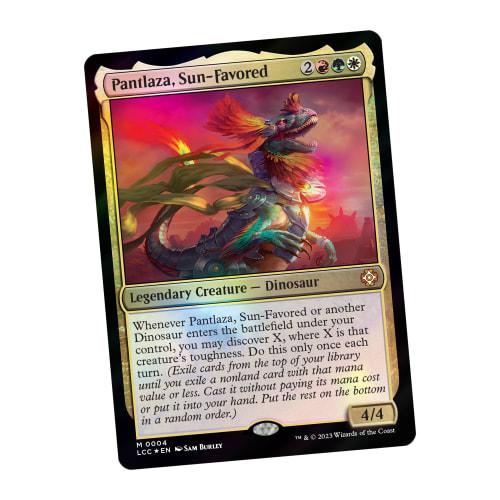 Magi: The Gathering The Lost Caverns of Ixalan Commander-dekk - Veloci-ramp-tor (100-korts kortstokk, 2-korts samlerbooster prøvepakke + tilbehør)