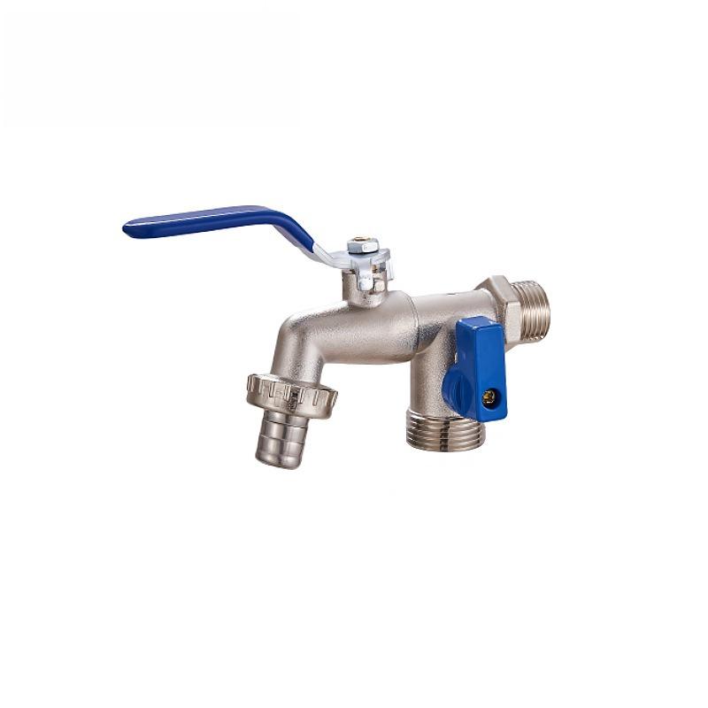 1/2'' 3/4'' Double Head Water Faucet Water Splitter Connector Coupling Adapter Valve Switch Garden Hose Irrigation Tap Joint