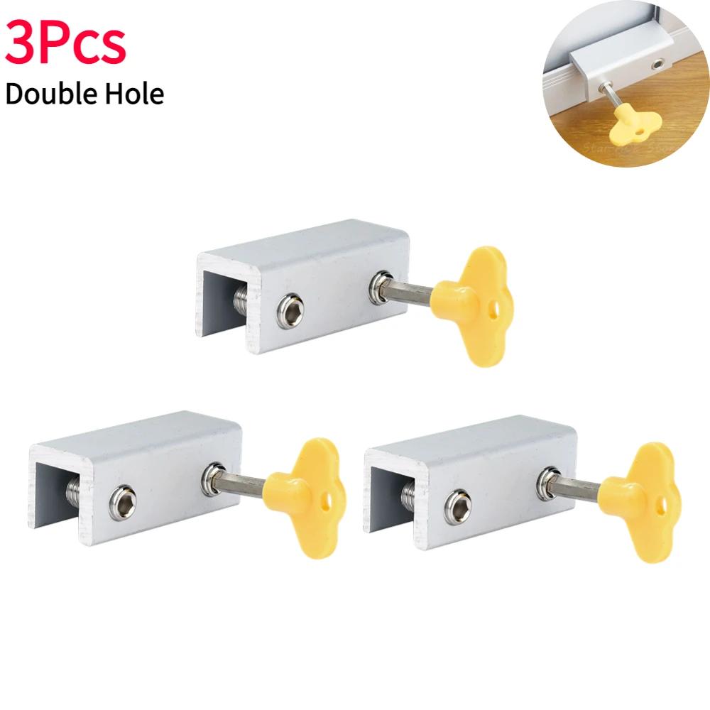 1-10Pcs Window Lock Security Lock Limit Sliding Door Windows Restrictor Child Safety Anti-theft Door Stopper Home Improvement