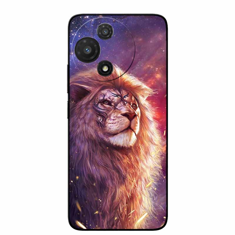 For TCL 60R 5G Case T519H Fashion Protective Silicone Back Cover Cases For TCL 60 R Animal Black Phone Funda TCL 60R T519H Coque